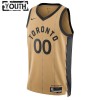 Maillot Enfant Toronto Raptors Personnalisable 2023-24 Nike City Edition Gold Swingman